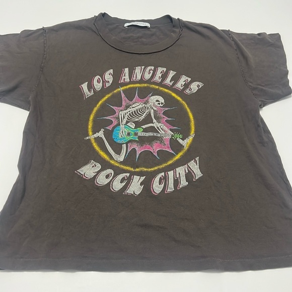 DAYDREAMER Los Angeles Rock City Reverse Girlfriend tee size large - Picture 1 of 5
